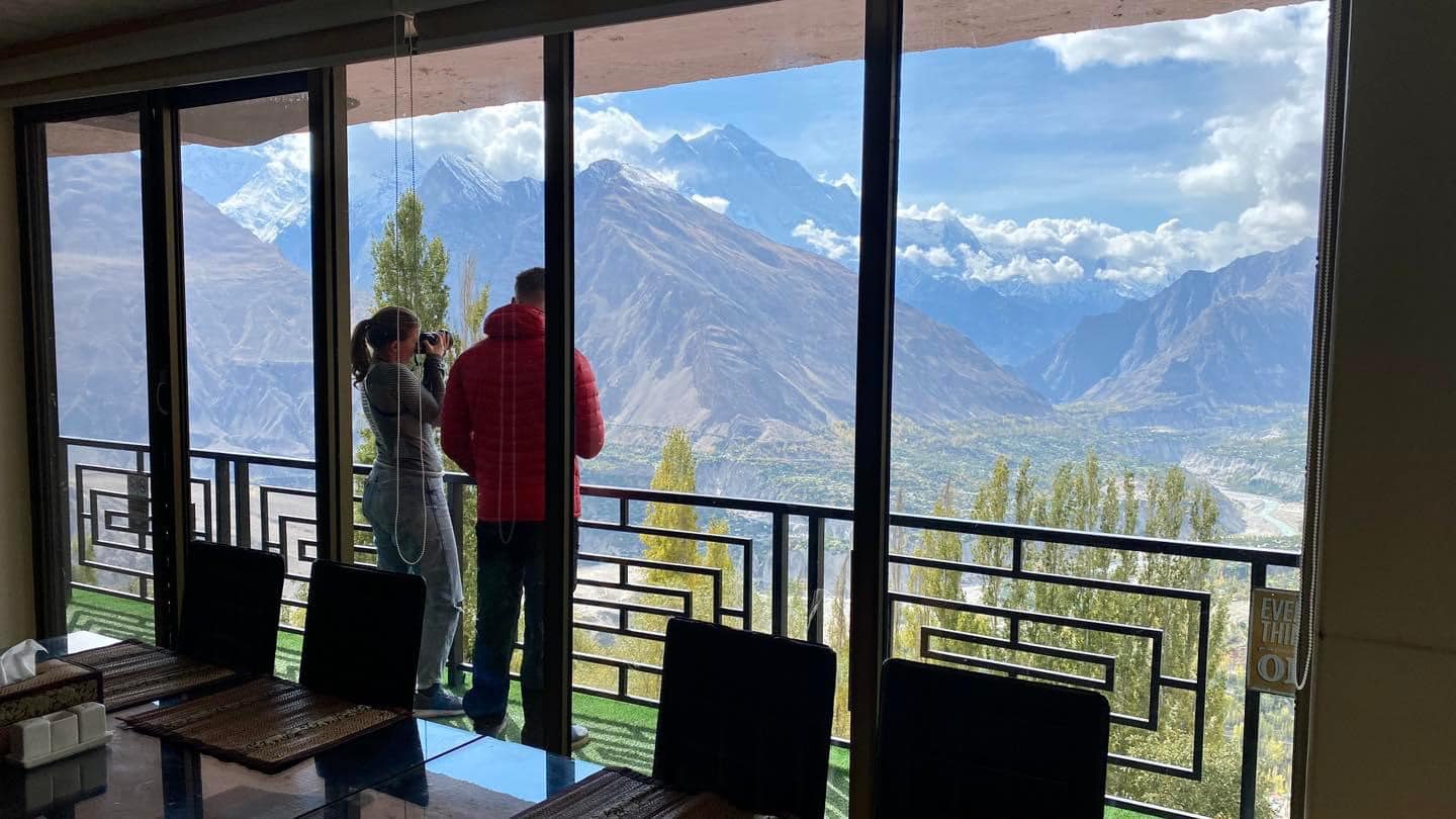 Couple camping or cabin